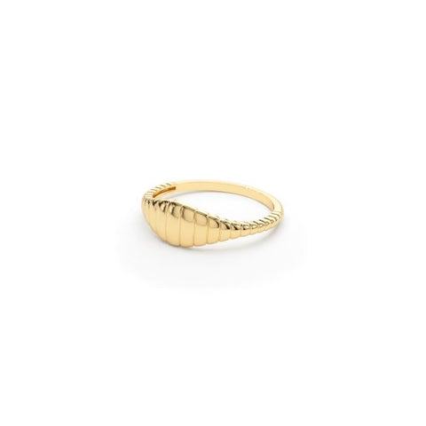 Adriana Croissant Signet Ring // 14k Gold Vermeil