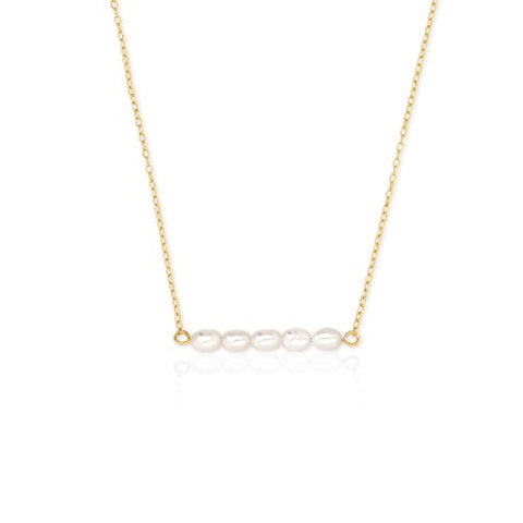 Michaela Pearl Necklace // 14k Gold Vermeil