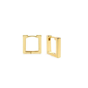 Meagan Square Huggies // 14k Gold Vermeil