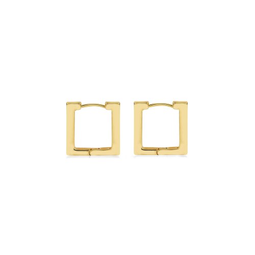 Meagan Square Huggies // 14k Gold Vermeil